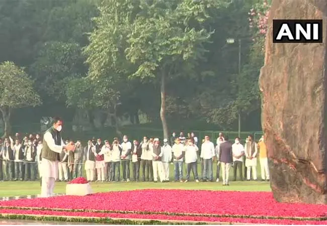 indira gandhi 103 birh anniversary delhi congress leader rahul gandhi 